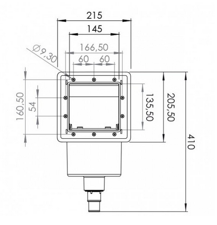 Skimer para piscina elevada - Branco