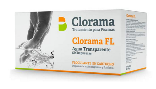 Chlorama FL. Cartridge flocculant. Slow dissolution